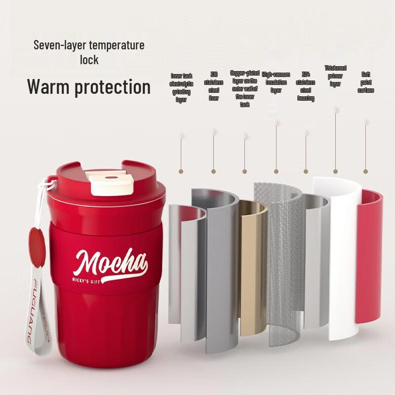 Fuguang 316L Stainless Steel Thermal Coffee & Tea Mug