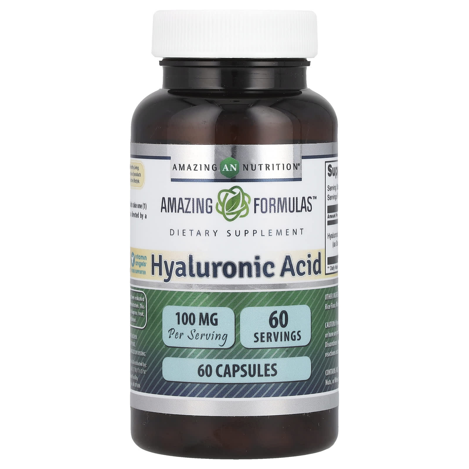 

Hyaluronic Acid, 100Mg, 60 Capsules