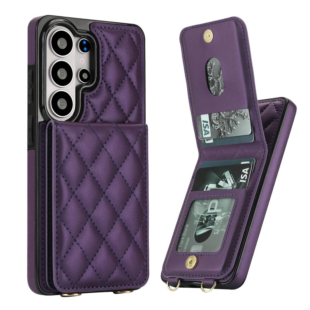 For Samsung Galaxy S26 S25 S24 S23 S22 S21 Ultra Note 20 Ultra Case Wallet with Card Holder, Flip Magnetic Clasp Kickstand Cover