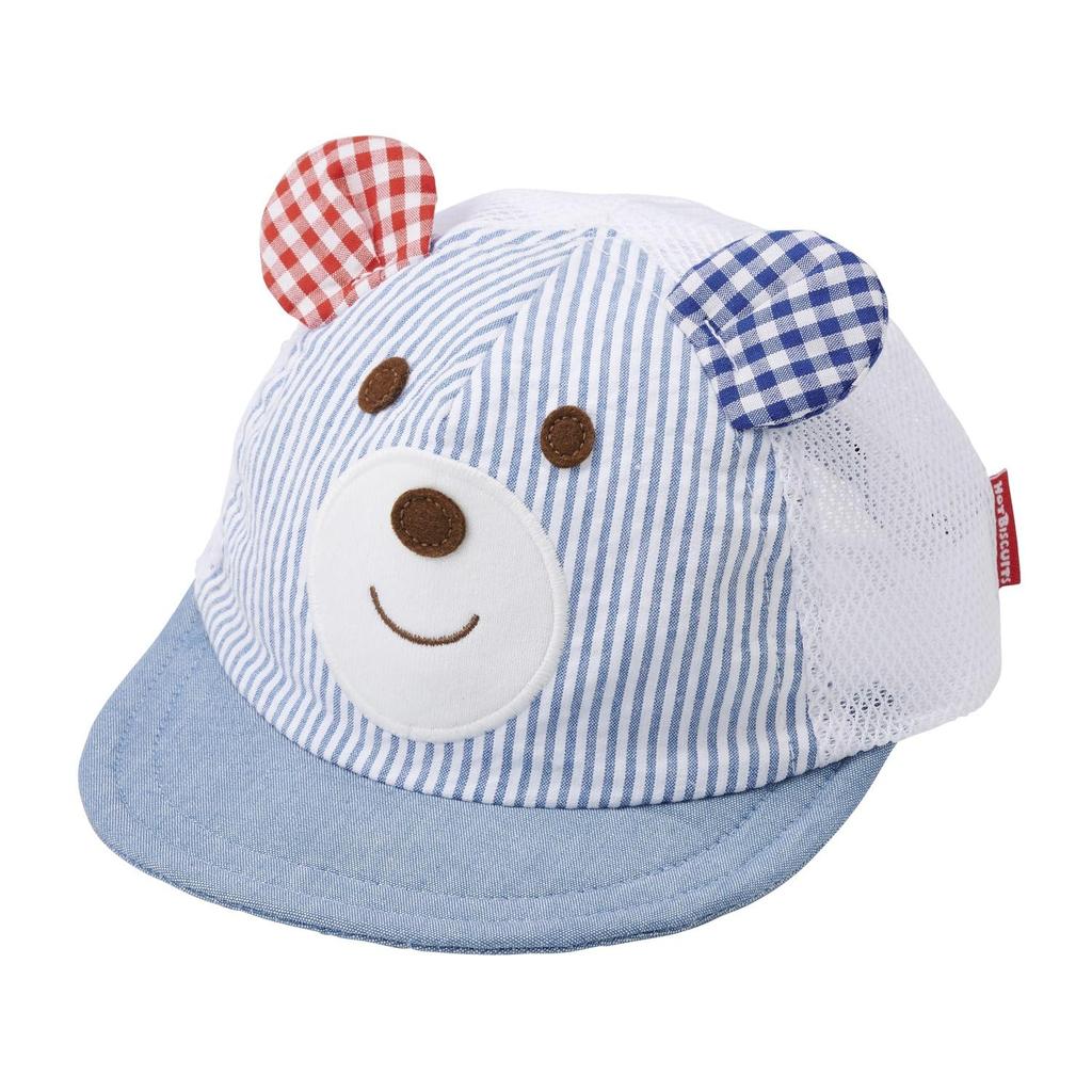 [MIKIHOUSE HOT BISCUITS] Cap for boys and girls, baby, children's clothing, blue, M (50-52cm) 72-9106-681