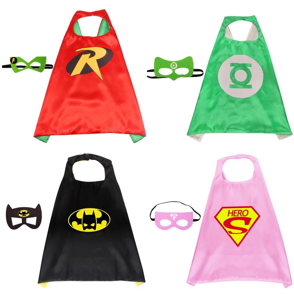 Superhero Cloak Adult Children Cape With Mask For Ultimate Halloween Costume Experience
