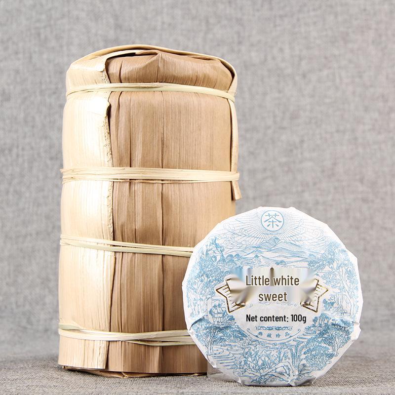 Yunnan High Mountain Ancient Tree White Tea Cake - 100g, Sun-Dried with Honey Aroma