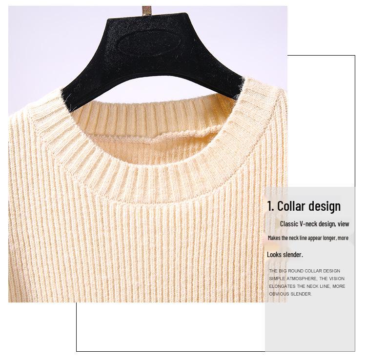 Women's Round Neck Sleeveless Knit Wool Vest - Korean Style Spring/Autumn Thin Cardigan In Solid Colors