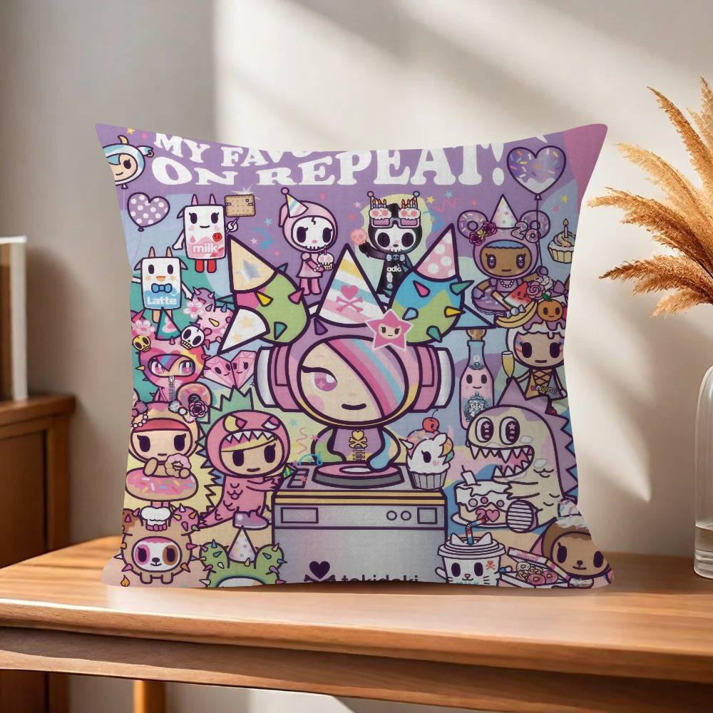 

Japan Tokidoki cartoon Cushion Cover 30x50 Polyester Sofa Cushions Decorative Throw Pillows Home Decoration Pillowcover 30x30cm