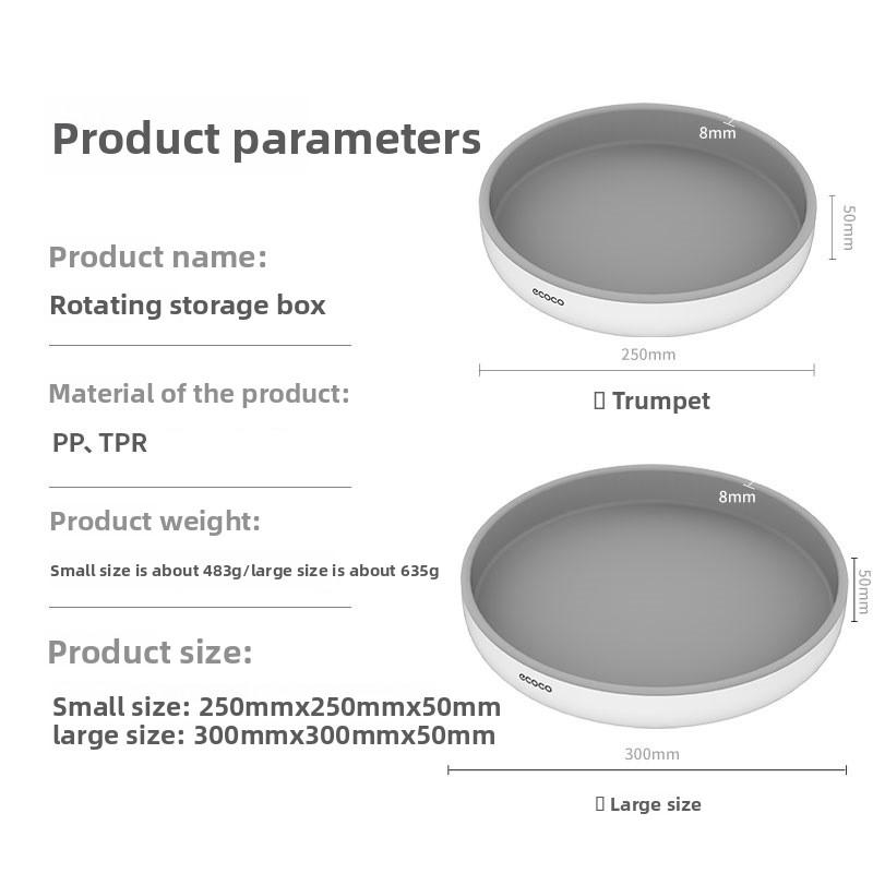 Home Kitchen Countertop Rotating Spice Rack Multi-Functional Oil Salt Sauce Vinegar Storage Organizer Round Storage
