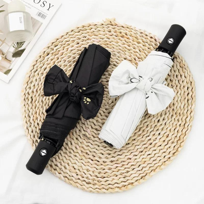 Fully Automatic Dual-Purpose Umbrella for Both Rain and Sun, Sun Protection, Uv Protection, Sunshade, for Girls, High-Looking Students, Special for