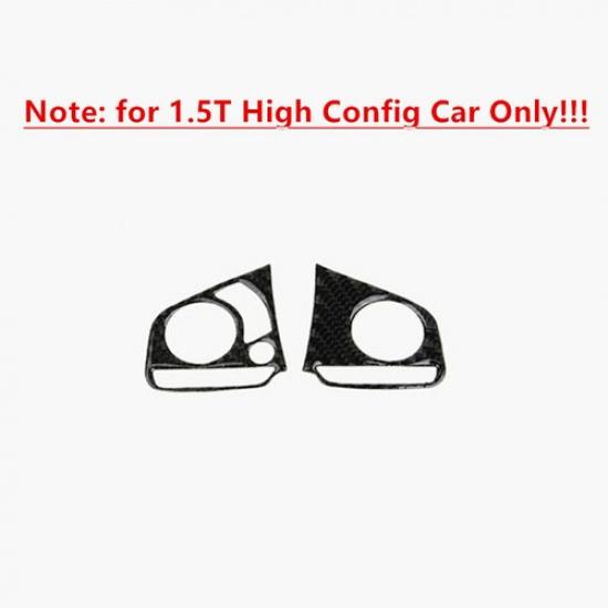 For Honda Civic 10th 2016 2017 2018 Carbon Fiber Type Steering Wheel Cover Trim