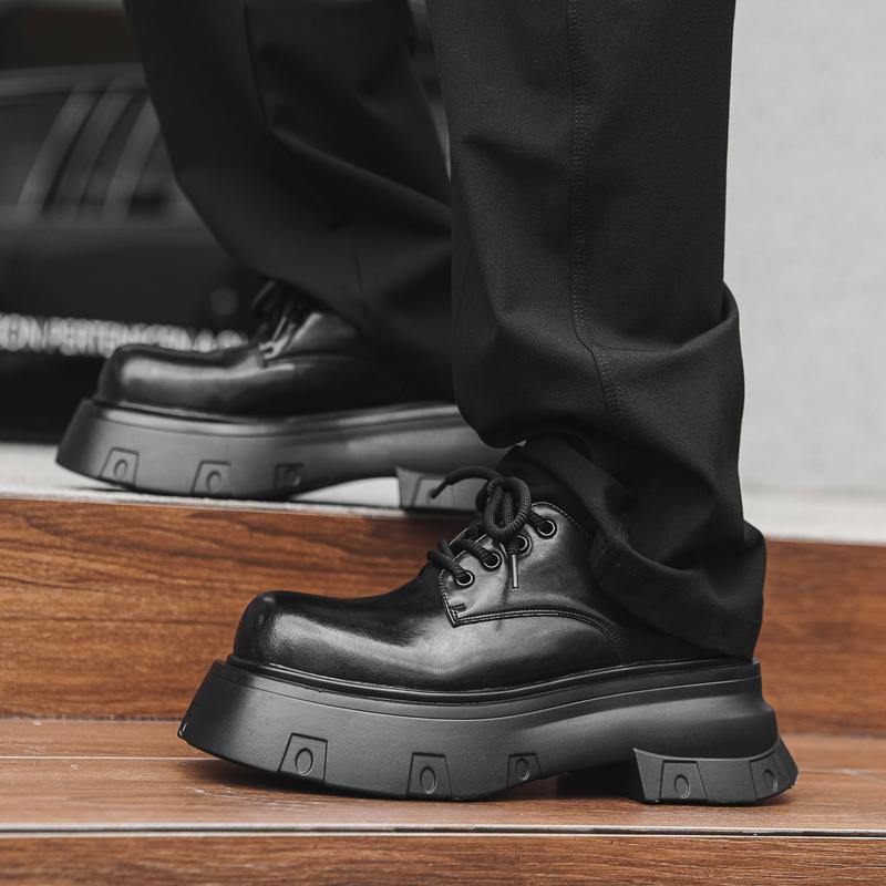 Fashion Luxury and Trendy Men's Thick Soled Shoes High Quality Casual Style Fashion Street Walking Daily Height Increasing Youth Shoes