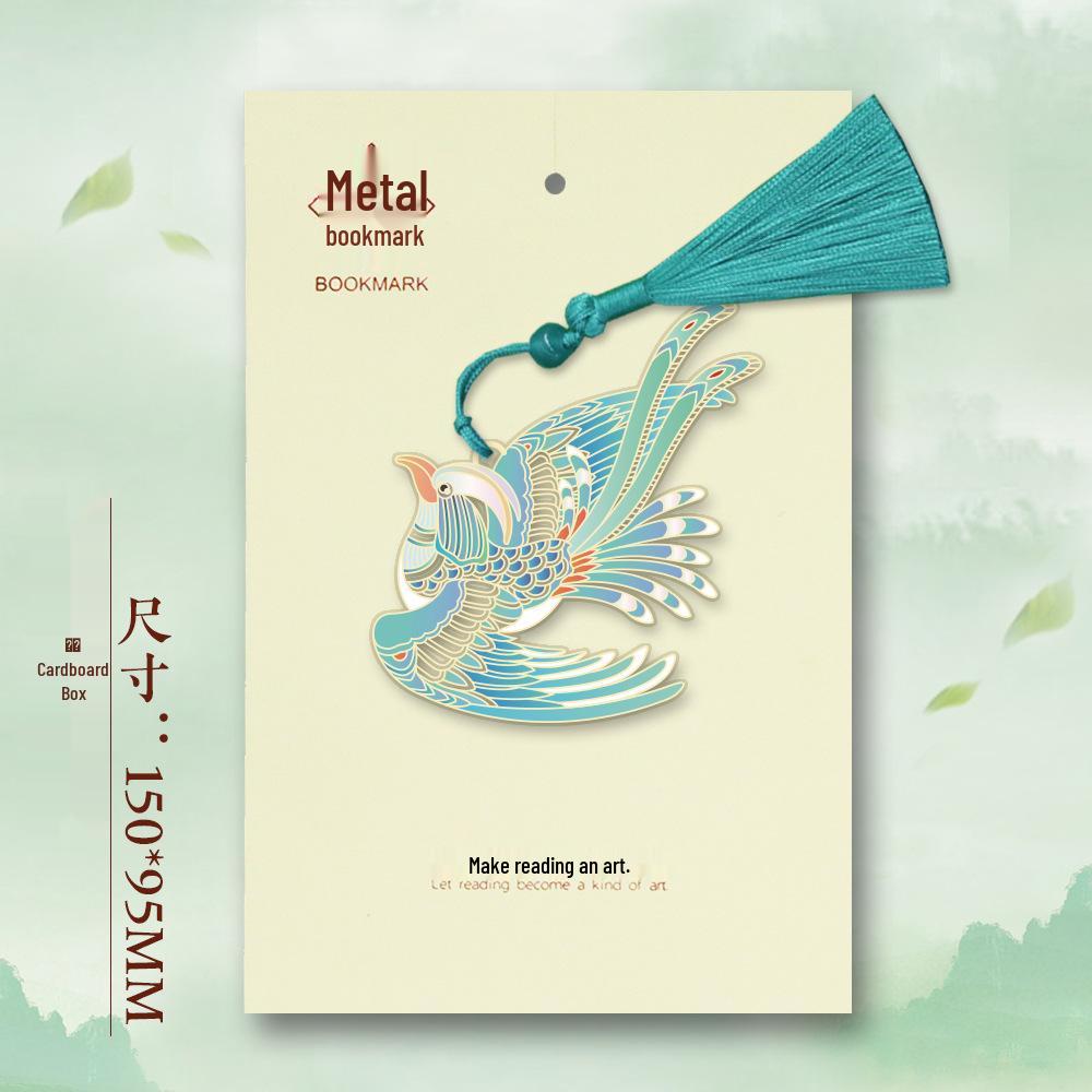 Charming Chinese Style Metal Art Bookmark: Floral, Fauna & Fresh Designs for Teacher's Day
