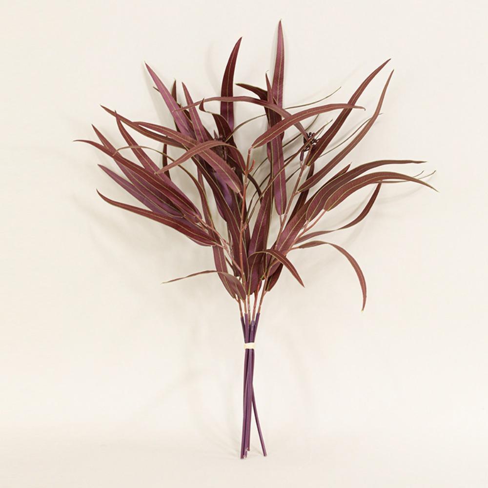 3D Printing Artificial Eucalyptus Leaf Green Leaves Lifelike Silk Willow Leaves UV Resistant DIY Plants Fake Plants Garden