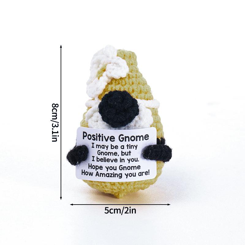 Crochet Pocket Hug Hand-woven Positive Energy Dolls Finished Alien Ornaments Knitted Crafts Desktop Miniature Mother's Day Gifts