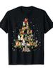 Cat Christmas Tree Ornaments Christmas Cat Mom Cat Dad T-shirt 100% Cotton-200g