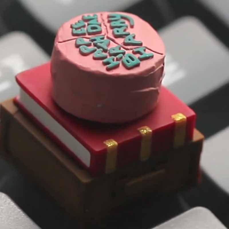 Anime Harry Cake  Mechanical Keyboard Decoration Can Rotating Esc Keycap Resin Material Peripheral Customize Gifts