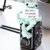 Positive Crochet Frog Doll with Encouraging Card Emotional Support Handmade Knitting Animal Decoration Ornament Stress Relief Toy