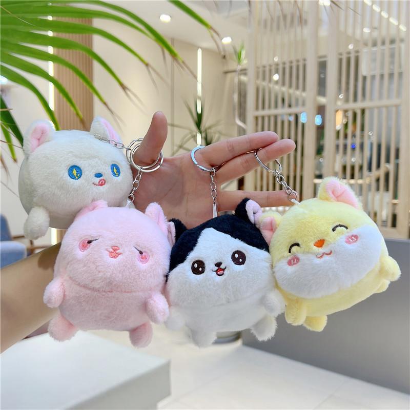 Adorable Plush Puppy Keychain Cute Soft Stuffed Dog Toy Perfect For Bags And Keys