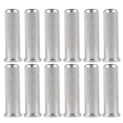 12pcs Replacements Archery Base Aluminum Inserts for Carbon Arrows 6.2mm