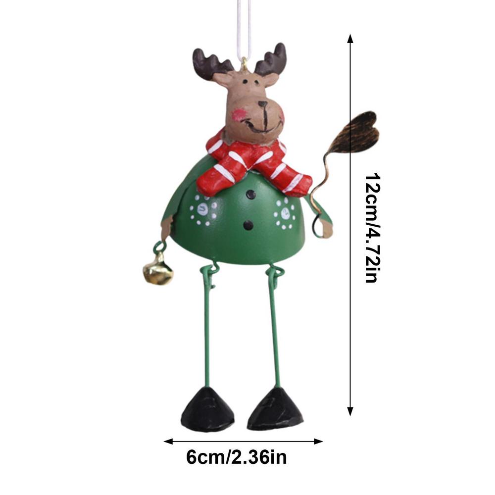 Metal Ornaments For Christmas Tree Snowman Santa Claus Christmas Sturdy Pendant Christmas Tree Ornament Cute Charm For Christmas