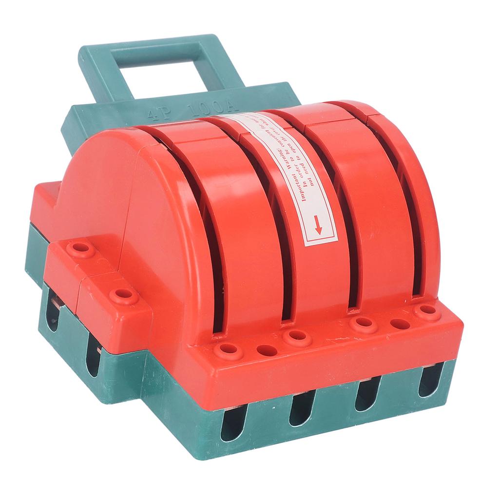 DPDT Power Isolation Switch 4P AC380V 100A Double Pole Double Throw Electrical Disconnect Knife Swit