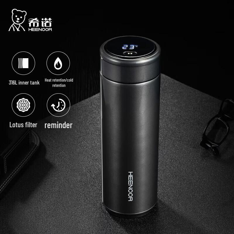 

Умная антибактериальная термокружка Heenoor из нержавеющей стали 316L