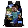 Minecraft Printed Backpack Children'S Elementary School Bag