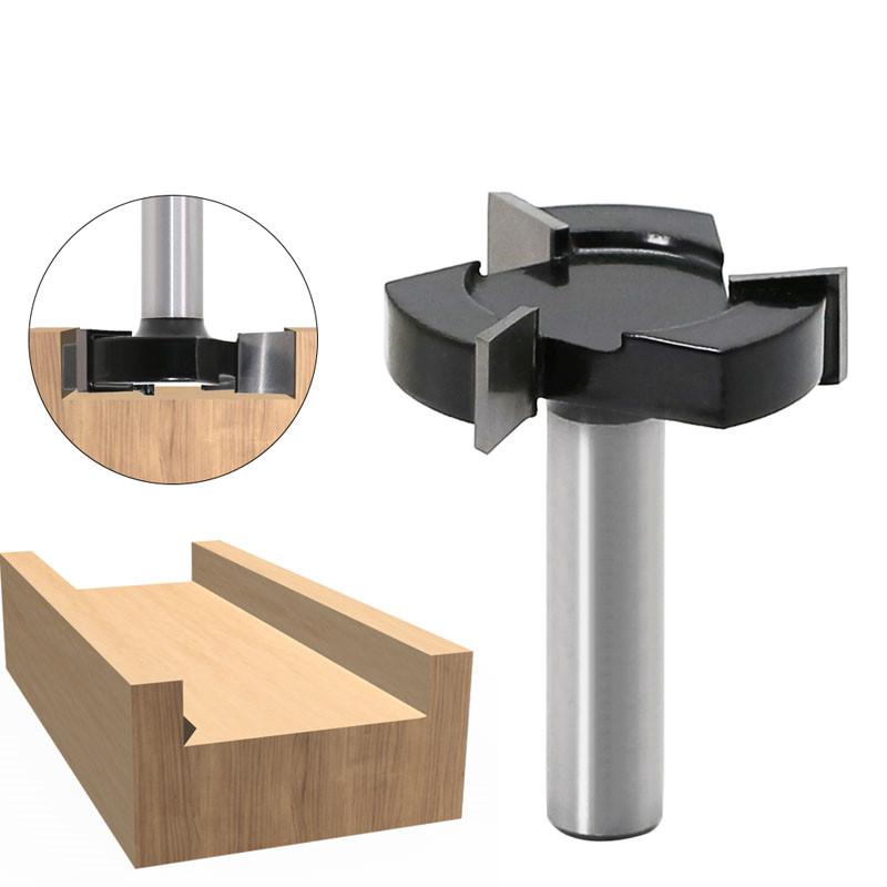 Spoilboard Oberflächenfräser, 1/2 Zoll, 12 mm Schaft, 2 Zoll Schnittdurchmesser, Plattenabflachungsfräser, Hobelbohrer, Holz