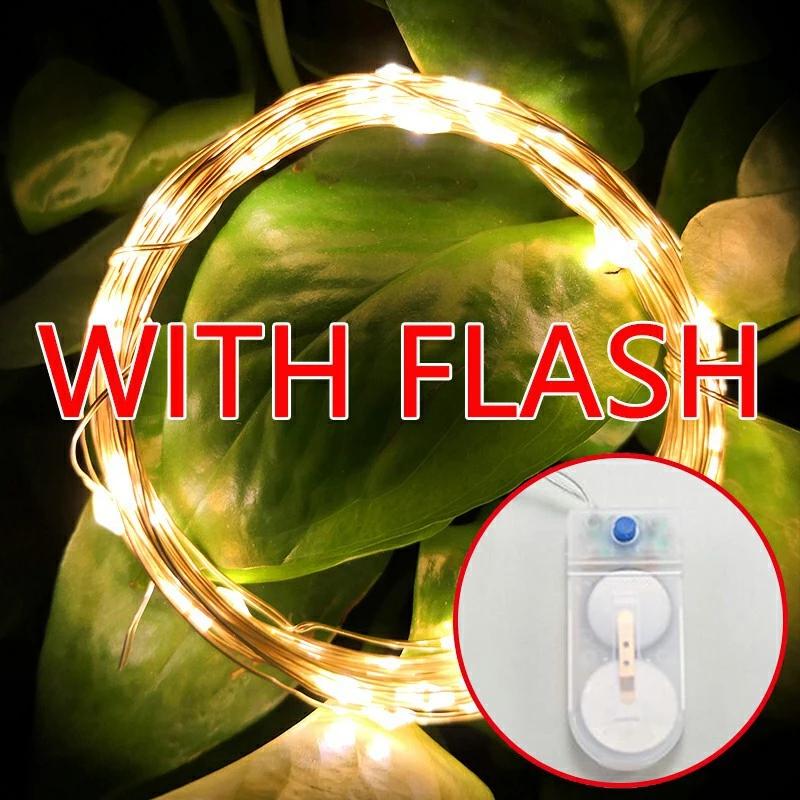 5PCS LED Fairy Lights Battery Operated 3 Modes Copper Wire String Lights for Wedding Birthday Party Gift Cake Bouquet Decor