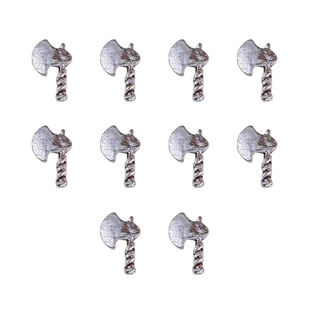 Halloween Nail Art Charms 3d Metal Nail Decorations Punk Style 3d Metal Nail Art Charms for Diy Manicure Halloween Skull Pendant
