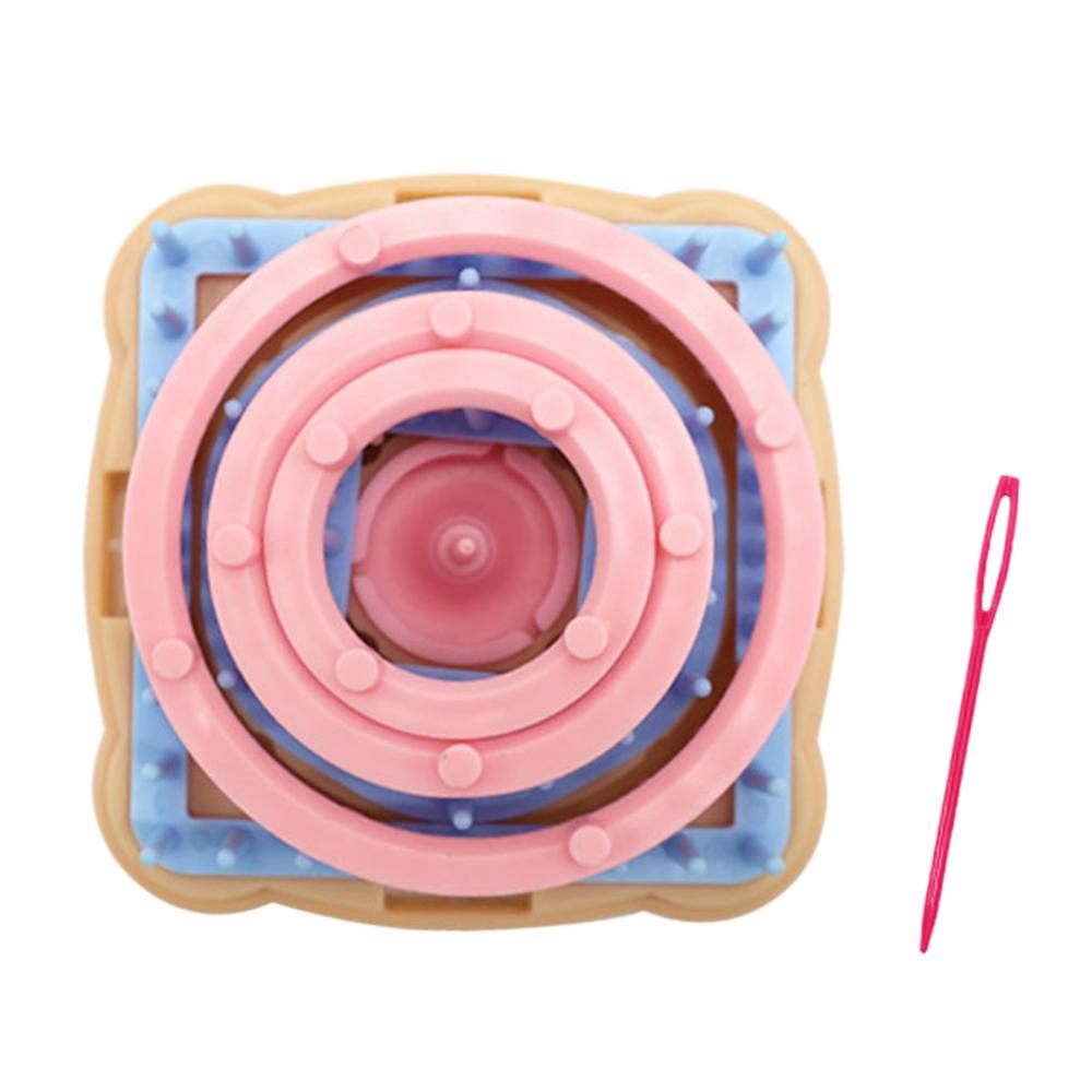 

Weaving Loom Kit For Flowers Beginner Weaving Loom Kit For Flowers Portable Colorful Knitting Machine User Friendly Craft Kit