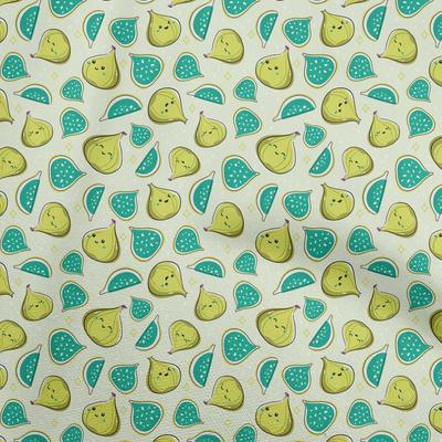 Бавовняна гнучка світло-зелена тканина Kawai Швейні ремісничі проекти Друк на тканині 40 дюймів
