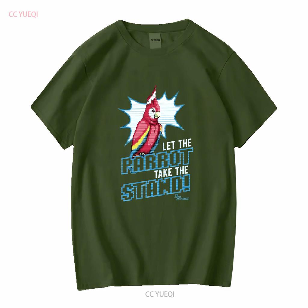 Ace Attorney Parrot Black Adult T Shirt Vintage Washed Stylish Top For Everyday Wear Slightly Comfortable Graphic