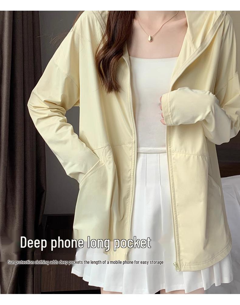 Women's Summer Ice Silk UV Protection Hooded Jacket