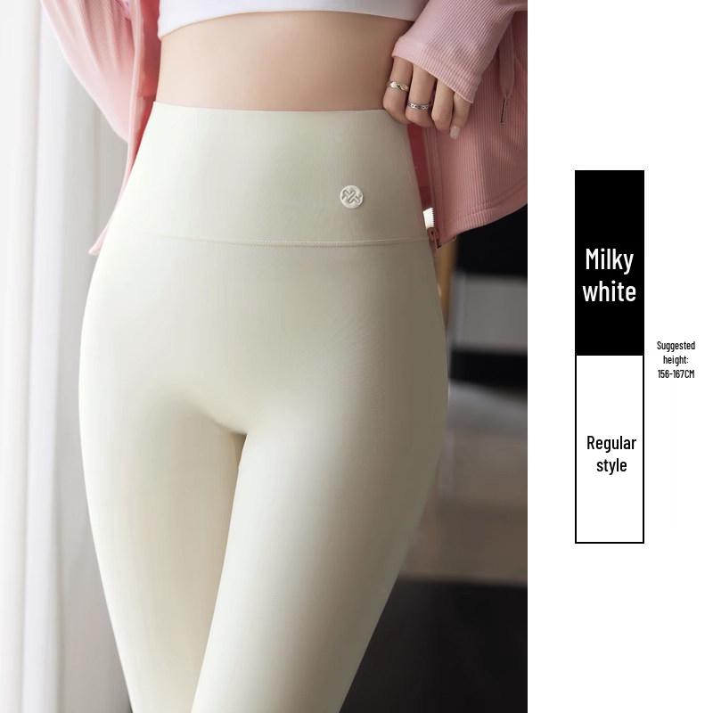 Women's Gray Plus Size Yoga Pants - Thickened Velvet for Spring, Autumn, and Winter