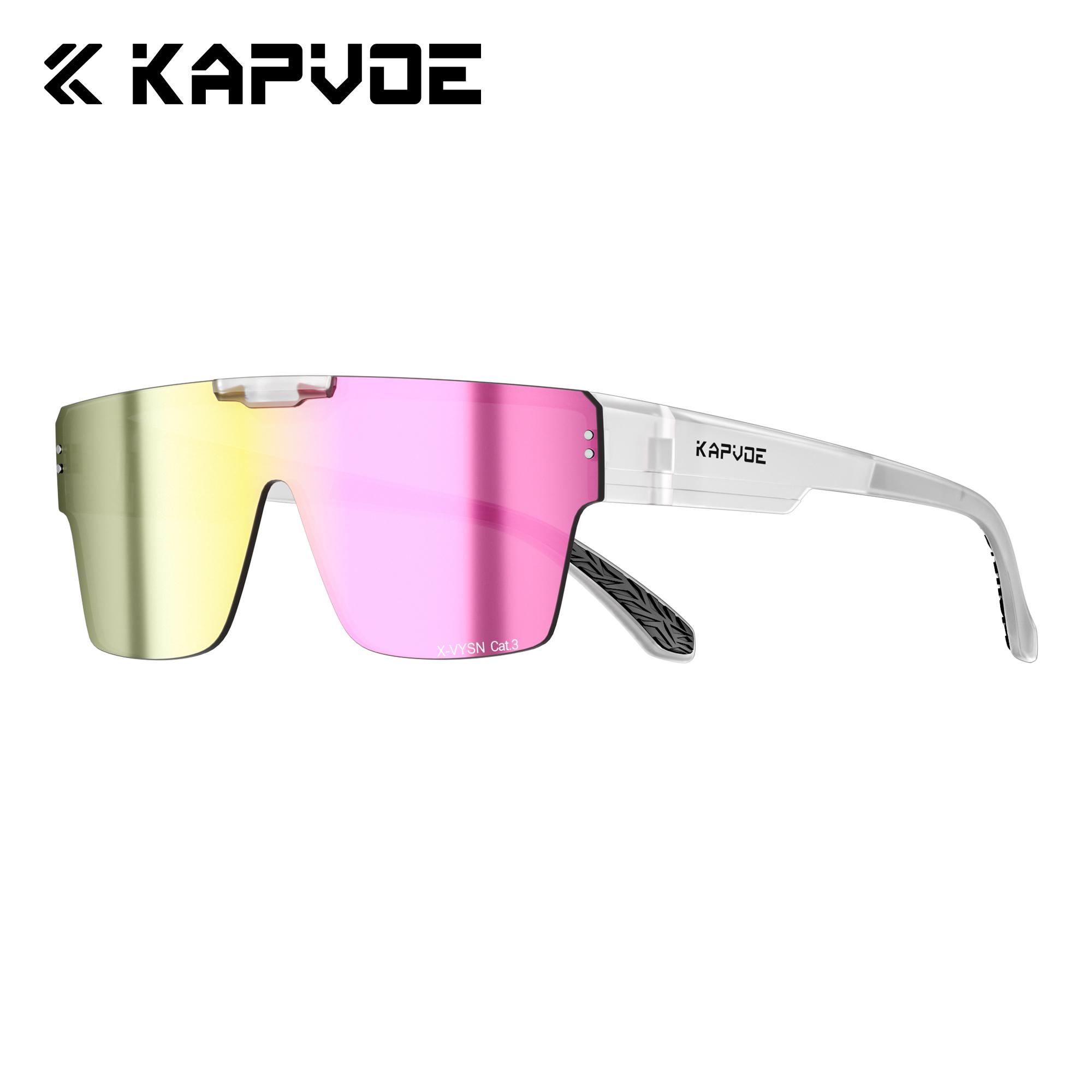 

KAPVOE Fitover Sunglasses Hiking Eyewear Cycling Glasses for Men Photochromic Outdoor UV400 Oversized for Driving Women 2026