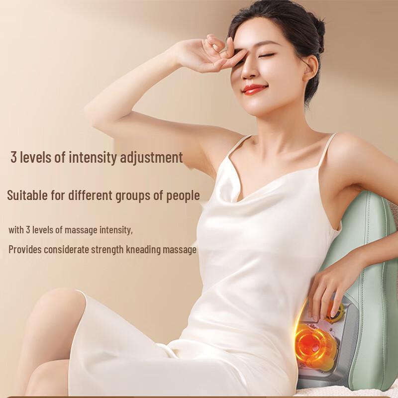 Aux Multifunctional Neck and Back Massager Cushion