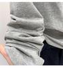 Women's Off-Shoulder Black Cotton Long-Sleeve T-Shirt, 2025 Spring/Autumn/Winter Collection