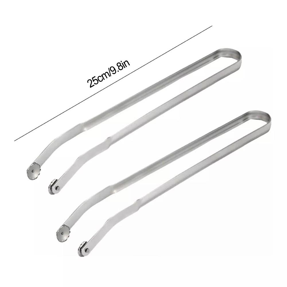 BBQ Sausage Turning Tongs Hot Dog Stainless Steel Features