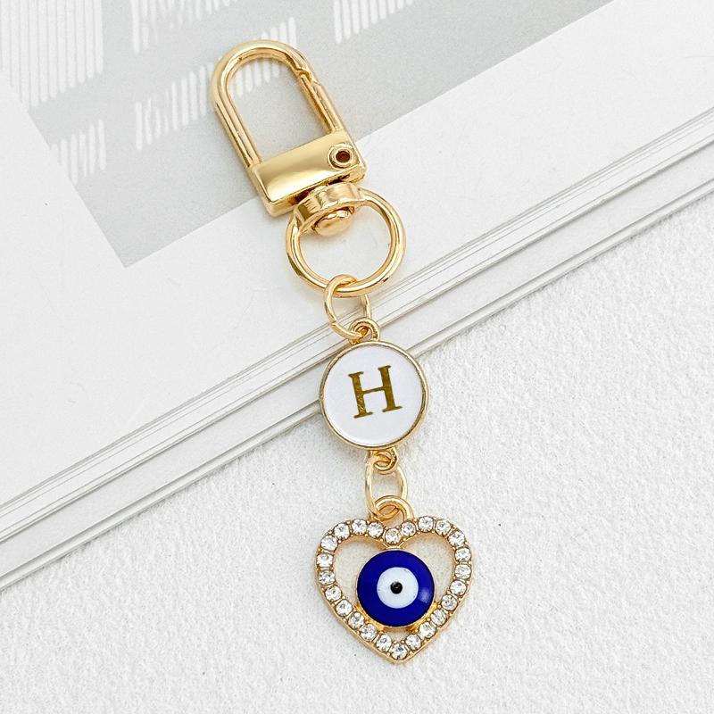 Portachiavi con Zircone a Forma di Cuore Lettere A-Z Iniziali Alfabeto Portachiavi Ciondoli Portachiavi Auto Portachiavi Borsa Pendenti Accessori Gioielli Regalo