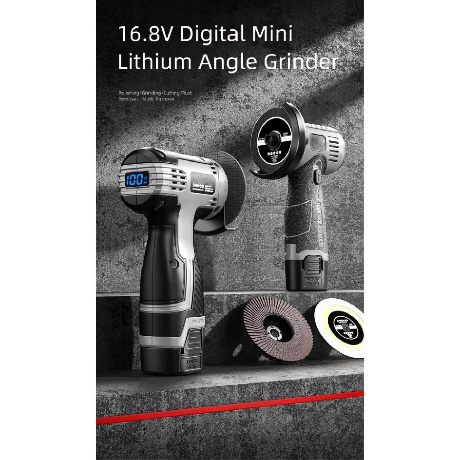 28000r 16.8V Mini Angle Grinder Portable Rechargeable Polishing Grinding Cutting Machine Home Metal Polisher Woodworking Tools