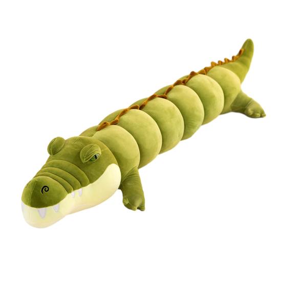 Long Crocodile Plush Pillow Soft Segmented Stuffed Animal for Hugging & Decor Unique Gift for Kids Adults