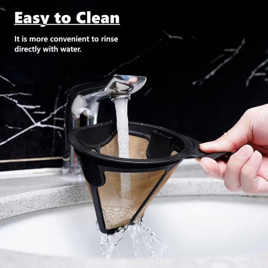 Replacement Filter Premium Fine Mesh Reusable Plastic Coffee Filter Coffee Machine Accessories Compatible for Ninja CF09X Series