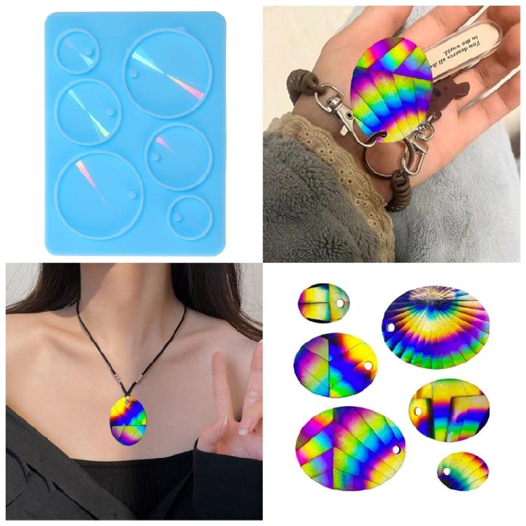 Silicone Mold for Epoxy Casting DIY Craft Rhombus Pendant Decoration Mold Tool