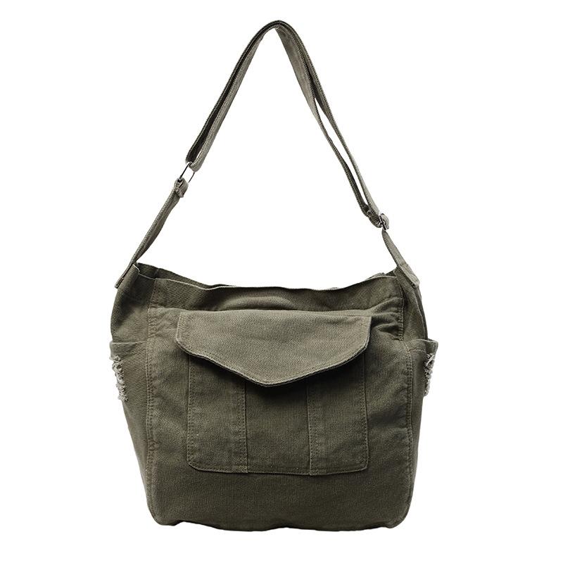 Canvas Bag Women's Tote Bag Large Capacity Crossbody Bag Student Class Classes Bag