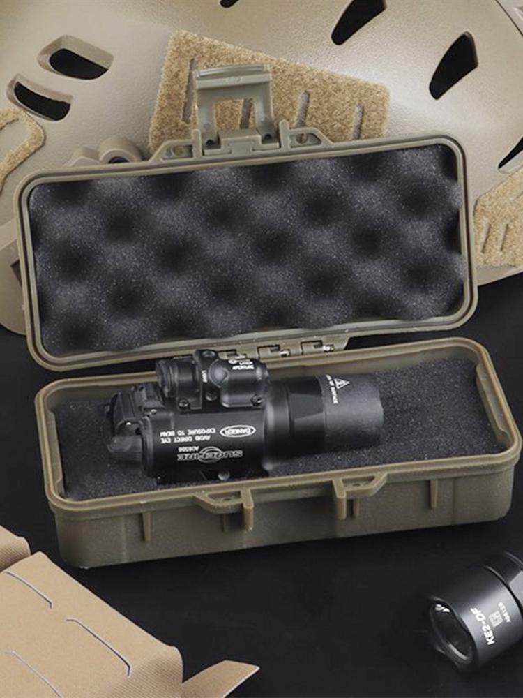 Portable Storage Box with Sponge Sealed Shock Absorption Box Waterproof Safety Protective Tool Case for Instrument Gear