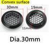 10pcs Wardrobe Cabinet Mesh Hole Black Air Vent Louver Ventilation Cover Stainless Steel Black  Cupboard Air Vent Pest Control