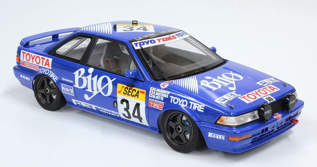 Racing Series Toyota Corolla Levin AE92 1989 24-Stunden-Rennen von Spa Plastikmodellbausatz mit Maskierungsbogen PN24016MSK Platz/NUNU 1/24