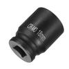 uxcell 4-Point Square Socket, 1/2" Drive, 18mm Metric Square Impact Socket, CR-MO Blackening Standard Wheel Socket, Air Tool for Automotive Repair, Ma