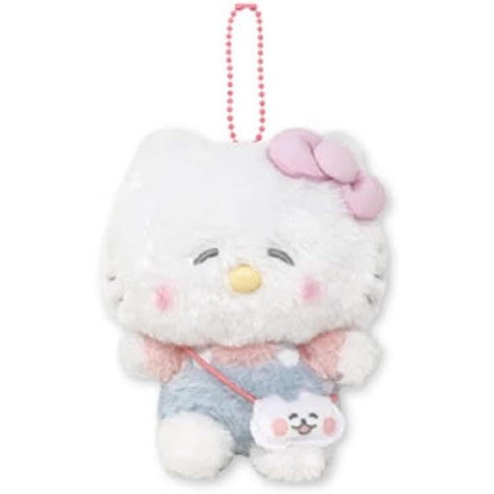 Naito Design Kenkyusho x Sanrio Characters Whocoro Club x Hello Kitty Plush Mascot Bag with Ball Chain (Approx. H 16cm x W 13cm x D 9cm)