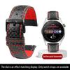 Calfskin strap Bracelet Carbonfiber Grain Watchband 18mm 20mm Red Orange Stitching Watch Band 21mm 22mm 23mm 24mm Watch Strap