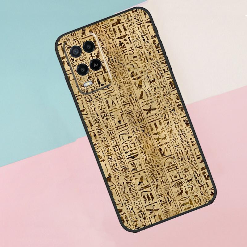 Egypt Pharaoh Mural For Oppo A74 A94 A54 A80 A78 A98 A40 A60 A18 A38 A58 A15 A17 A77 A57S A16 A76 A96 Phone Case