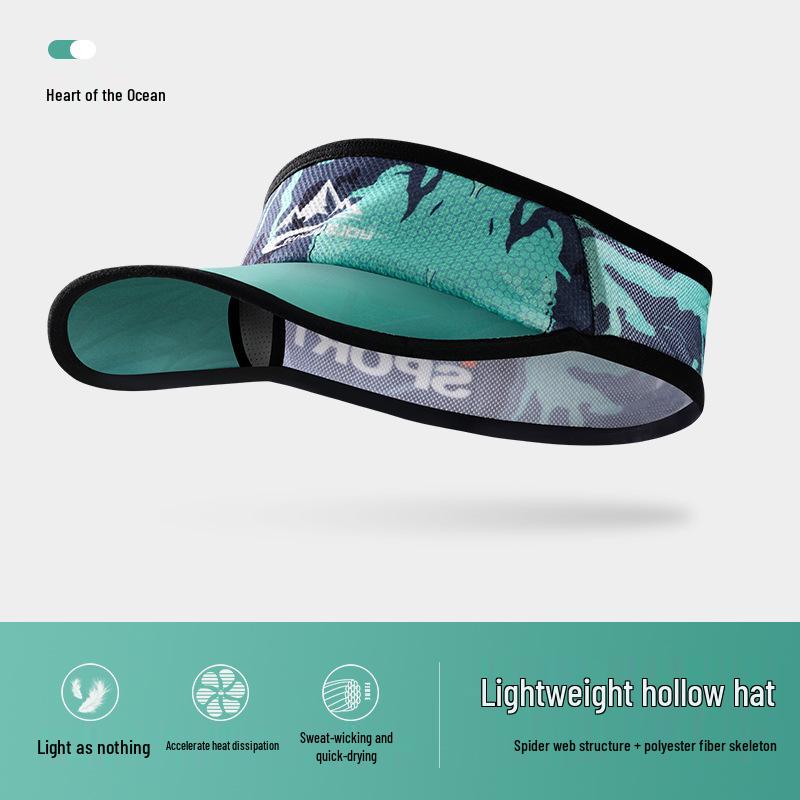 Summer Sports Visor: Lightweight, Breathable, Quick-Dry Sun Protection for Running, Training, Tennis, and Marathons
